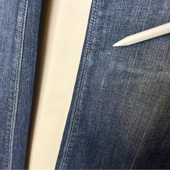 7 For All Mankind Dark Rinse Flare 30 Trouser Low Rise Y2K - Picture 6 of 16